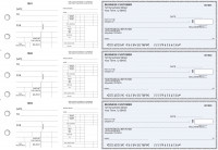 Blue Safety Dual Purpose Voucher Business Checks | BU3-7BLU01-DPV