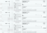 Blue Knit Disbursement Payroll Business Checks | BU3-7BLU02-FSP