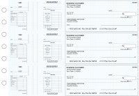 Blue Knit Multi-Purpose Salary Voucher Business Checks | BU3-7BLU02-MPS