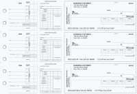 Blue Knit Payroll Invoice Business Checks | BU3-7BLU02-PIN