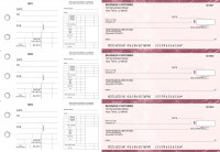 Burgundy Marble Dual Purpose Voucher Business Checks | BU3-7BMA01-DPV