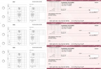 Burgundy Marble Multi-Purpose Corner Voucher Business Checks | BU3-7BMA01-MPV
