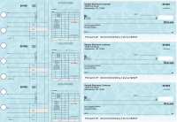 Swirls Disbursement Payroll Designer Business Checks | BU3-7CDS24-FSP