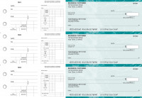Teal Marble Dual Purpose Voucher Business Checks | BU3-7EMA01-DPV