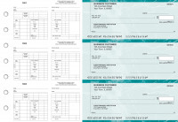 Teal Marble Multi-Purpose Counter Signature Business Checks | BU3-7EMA01-MPC