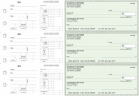 Green Safety Dual Purpose Voucher Business Checks | BU3-7GRN01-DPV