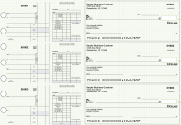 Green Knit Disbursement Payroll Business Checks | BU3-7GRN02-FSP