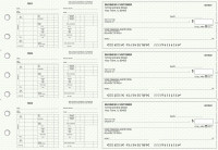 Green Knit Multi-Purpose Hourly Voucher Business Checks | BU3-7GRN02-MPH