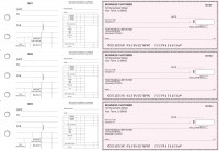 Pink Safety Dual Purpose Voucher Business Checks | BU3-7PSF01-DPV