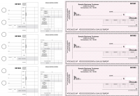 Pink Safety Itemized Disbursement Payroll Business Checks | BU3-7PSF01-IDP