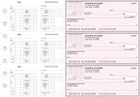 Pink Safety Multi-Purpose Corner Voucher Business Checks | BU3-7PSF01-MPV