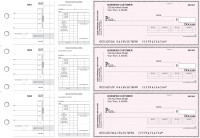 Pink Safety Payroll Invoice Business Checks | BU3-7PSF01-PIN