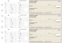 Tan Parchment Multi-Purpose Hourly Voucher Business Checks | BU3-7TPM01-MPH