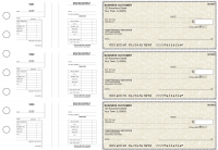 Tan Parchment Multi-Purpose Salary Voucher Business Checks | BU3-7TPM01-MPS