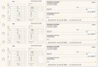 Tan Knit Multi-Purpose Hourly Voucher Business Checks | BU3-7TPM02-MPH