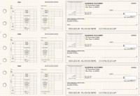 Tan Knit Multi-Purpose Corner Voucher Business Checks | BU3-7TPM02-MPV