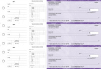 Purple Marble Dual Purpose Voucher Business Checks | BU3-7UMA01-DPV