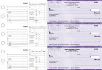 Purple Marble Multipurpose Invoice Payroll Business Checks | BU3-7UMA01-MIP