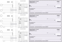 Purple Safety Disbursement Payroll Business Checks | BU3-7USF01-FSP