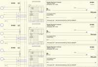 Yellow Knit Disbursement Payroll Business Checks | BU3-7YEL02-FSP
