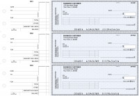 Blue Safety Standard Invoice Business Checks | BU3-BLU01-SNV