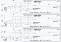 Blue Knit General Itemized Invoice Business Checks | BU3-BLU02-GII
