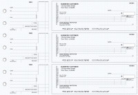 Blue Knit Standard Itemized Counter Signature Business Checks | BU3-BLU02-ICS