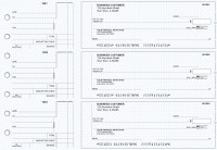 Blue Knit Standard Counter Signature Business Checks | BU3-BLU02-SCS