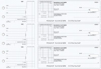 Blue Knit Standard Itemized Invoice Business Checks | BU3-BLU02-SII