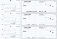 Blue Knit Standard Mailer Business Checks | BU3-BLU02-SML