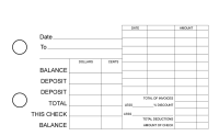 Burgundy Marble General Itemized Invoice Business Checks | BU3-BMA01-GII
