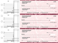 Burgundy Marble Standard Business Checks | BU3-BMA01-STA