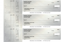 Brushed Metal Multi Purpose Designer Business Checks | BU3-CDS23-DEP