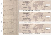 World Map Standard Counter Signature Business Checks | BU3-CDS26-SCS