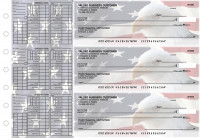 American Flag Payroll Designer Business Checks | BU3-CDS32-PAY