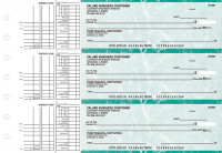 Teal Marble Multi Purpose Business Checks | BU3-EMA01-DEP