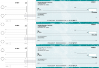 Teal Marble Standard Disbursement Business Checks | BU3-EMA01-SDS