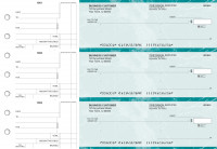 Teal Marble Standard Mailer Business Checks | BU3-EMA01-SML