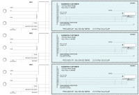 Teal Safety Itemized Counter Signature Business Checks | BU3-ESF01-ICS