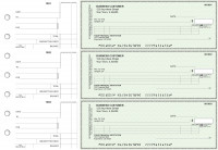 Green Safety Itemized Counter Signature Business Checks | BU3-GRN01-ICS