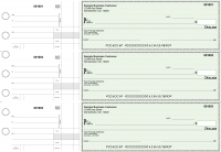Green Safety Standard Disbursement Business Checks | BU3-GRN01-SDS