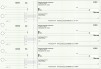 Green Knit Standard Disbursement Business Checks | BU3-GRN02-SDS
