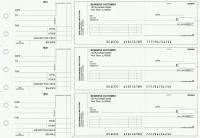 Green Knit Standard Invoice Business Checks | BU3-GRN02-SNV