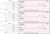 Pink Safety Accounts Payable Business Checks | BU3-PSF01-DED