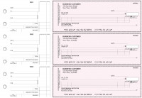 Pink Safety Itemized Counter Signature Business Checks | BU3-PSF01-ICS