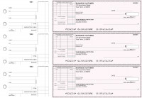 Pink Safety Standard Itemized Invoice Business Checks | BU3-PSF01-SII