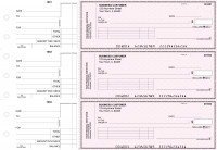 Pink Safety Standard Invoice Business Checks | BU3-PSF01-SNV
