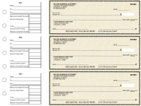 Tan Parchment General Business Checks | BU3-TPM01-GEN