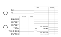 Tan Parchment General Itemized Invoice Business Checks | BU3-TPM01-GII