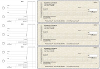 Tan Parchment Itemized Counter Signature Business Checks | BU3-TPM01-ICS